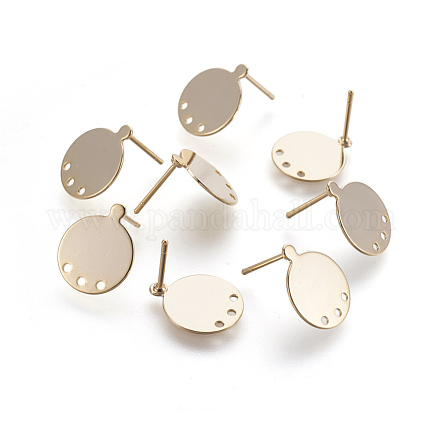 Componenti di orecchini in ottone KK-L169-03G-1