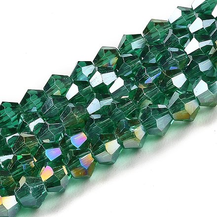 Trasparenti perle di vetro placca fili GLAA-F029-3mm-A10-1