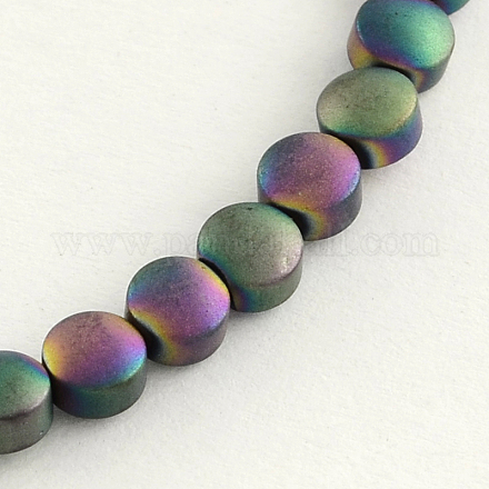 Electroplate Non-magnetic Synthetic Hematite Beads Strands X-G-R259-03F-1