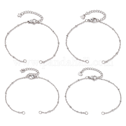 Изготовление браслета-спутника из нержавеющей стали 304 AJEW-JB01298-02-1