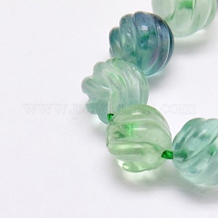Chapelets de perles en fluorite naturel G-E112-8mm-5-1