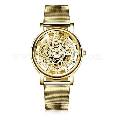 ファッションコロケーションの男性のビジネスの腕時計  合金クォーツ時計  中空  ゴールドカラー  240mm WACH-BB16847-J-1