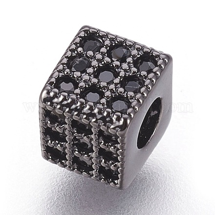Perles de zircone cubique micro pave en Laiton X-ZIRC-F088-026B-1
