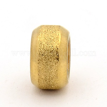 Stainless Steel Textured Beads STAS-M003-10G-1