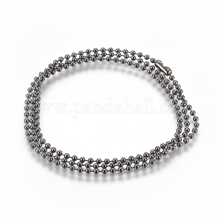 Acier inoxydable balle création de collier de chaîne  MAK-L019-01D-B-1
