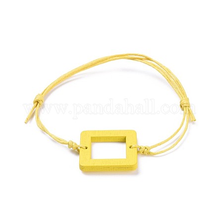 Verstellbare Armbänder aus gewachster Baumwolle BJEW-JB04294-05-1