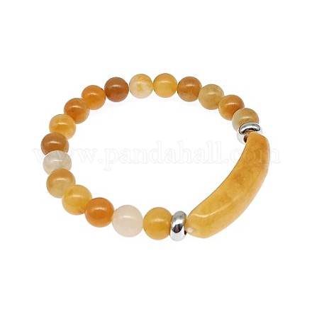 Natürliche Citrin-Perlen-Stretch-Armbänder für Damen und Herren MZ7269-05-1