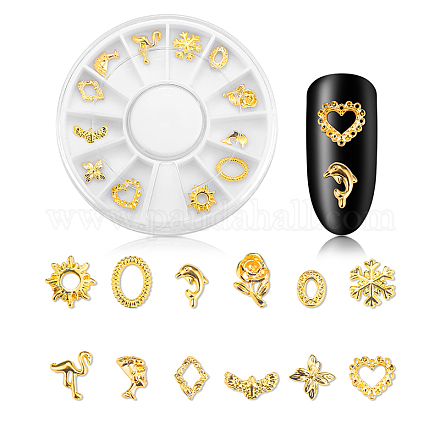 Accessori per la decorazione di nail art in metallo MRMJ-N005-001A-1