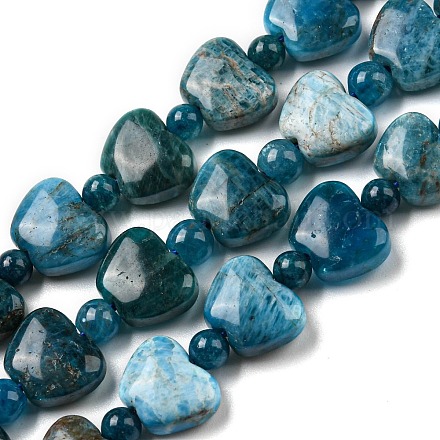 Natural Apatite Beads Strands G-C062-A02-01-1