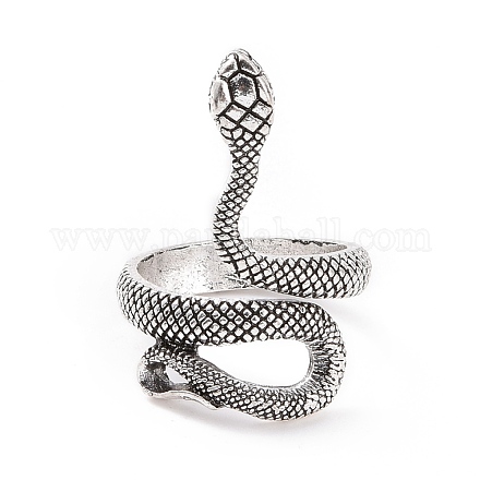 Широкие кольца со змеей для мужчин RJEW-F126-09AS-1