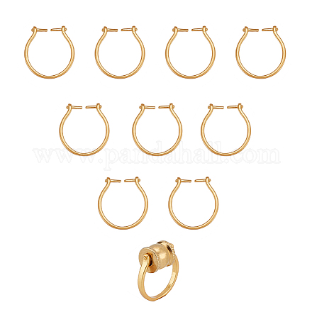 Componentes de anillos de dedo de latón ajustables arricraft 10 Uds. KK-AR0002-62-1