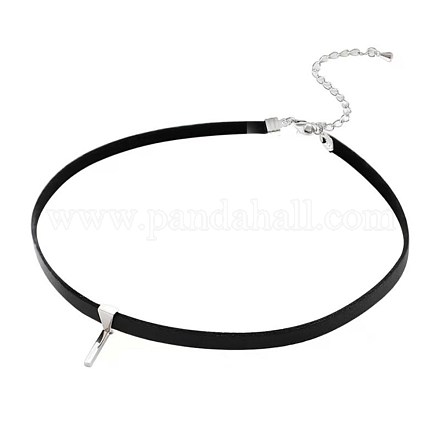 Imitation Leather Cord Choker Necklaces NJEW-BB48213-A-1