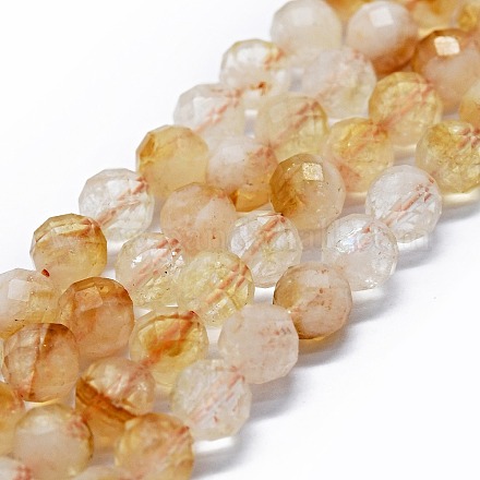 Chapelets de perles de citrine naturelle G-G927-10A-1