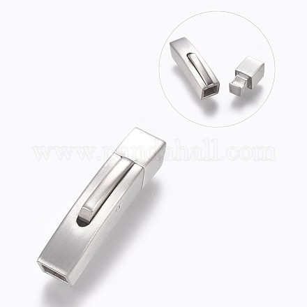 304 Stainless Steel Bayonet Clasps STAS-O114-046MP-B-1