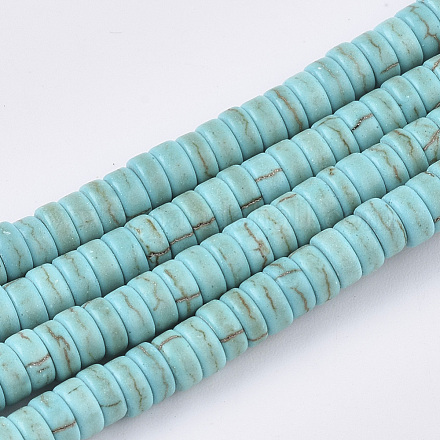 Synthetic Turquoise Beads Strands TURQ-S282-22C-1