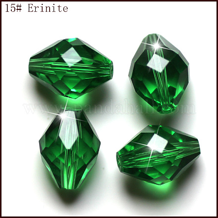 Abalorios de cristal austriaco de imitación SWAR-F054-11x8mm-15-1