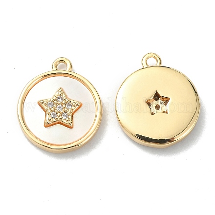 Латунные микро проложить кубического циркония подвески X-KK-B072-02G-1