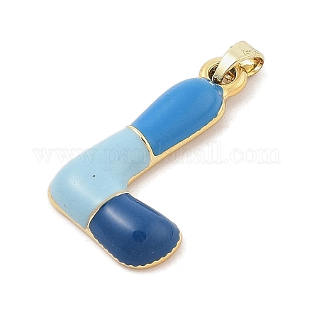 Pendentifs d'émail en alliage ENAM-S023-01G-L-1