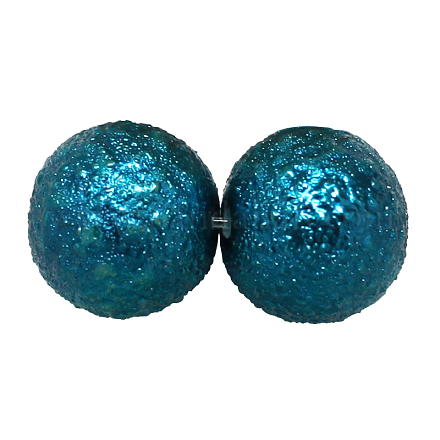 Chapelets de perles en verre texturé peint X-DGLA-S112-8mm-K26-1
