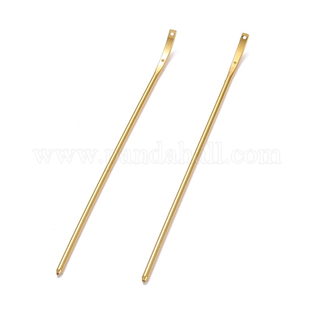 Brass Hair Stick Findings KK-F830-03G-1