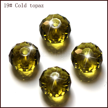 Abalorios de cristal austriaco de imitación SWAR-F068-4x6mm-19-1