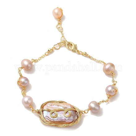 Bracelets de perles naturelles BJEW-C051-07G-1