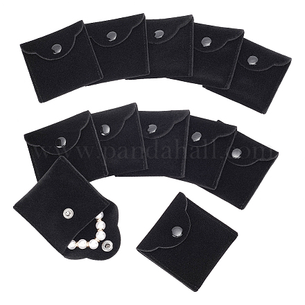 Pochettes à bijoux carrées en velours ABAG-WH0012-05B-1