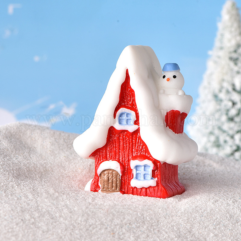 Wholesale Christmas Themed Resin House Figurine