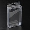 Folding Plastic Packaging Boxes, Rectangle, Clear, 3x8x12.5cm