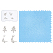 4Pcs 2 Shapes 925 Sterling Silver Pendants, with 925 Stamp, Jump Ring and Suede Fabric Square Silver Polishing Cloth, Silver, 12~16x10~12x2~3mm, Hole: 4mm, 2pcs/shape