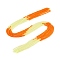 Transparent Glass Beads Strands, Segmented Multi-color Beads, Round, Faceted, Dark Orange, 2~2.3x1.8~2mm, Hole: 0.5~0.6mm, about 195~210pcs/strand, 14.57~14.96 inch(37~38cm)