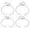 304 Stainless Steel Satellite Chain Bracelet Making, with End Charms, Stainless Steel Color, 6-3/4 inch(17cm), Hole: 2.5mm