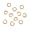 304 Stainless Steel Open Jump Rings, Round, Ion Plating(IP), Real 18K Gold Plated, 5x0.8mm, 20 Gauge, Inner Diameter: 3.5mm