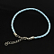 Trendy Braided Imitation Leather Bracelet Making, with Iron Lobster Claw Clasps and End Chains, Light Sky Blue, 200x3mm