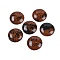 Natural Mahogany Obsidian Cabochons, Half Round/Dome, 25x7~8mm