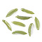 Plastic Pendants, Leaf, Yellow Green, 23.5x7x3mm, Hole: 1.2mm