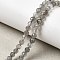 Natural Labradorite Beads Strands, Faceted, Round, 4.5mm, Hole: 0.8mm, about 45pcs/strand, 7.76''(19.7cm)