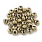Electroplate Glass Beads, Rondelle, Light Khaki, 8x6mm, Hole: 1.6mm, 100pcs/bag