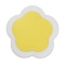 Flower-Shaped Silicone Heat Insulation Coasters, Restaurant Western Placemat, Yellow, 165x165x4.5mm