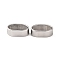 Non-Tarnish 304 Stainless Steel Slide Charms, Oval, Stainless Steel Color, 8x14x5mm, Hole: 6x12mm