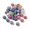 Transparent Resin Rhinestone Beads, Round, with Acrylic, Faceted, Mixed Color, 18x15mm, Hole: 2mm