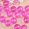 Transparent Acrylic Beads, Round, Magenta, 14mm, about 320pcs/500g.
