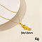 Stylish Ocean Stainless Steel Sea Horse Pendant Necklace for Women