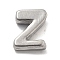 304 Stainless Steel Charms, Letter Charm, Letter Z, 9.5x7.5x3mm, Hole: 1.6mm