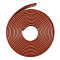 PU Leather Cord, Flat, Sienna, 20x2.5mm, 3m/roll