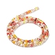 Brins de perles de verre de galvanoplastie de couleur dégradée X-GLAA-E042-05-B01-3