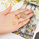 Benecreat 40 шт. золотые круглые серьги-кольца весенние серьги-кольца для изготовления ювелирных изделий своими руками KK-BC0005-28G-3