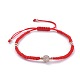 Bracelets de perles de nylon tressés réglables BJEW-JB04665-2