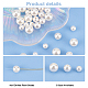 Pandahall elite 30 Uds 3 tamaños cuentas de perlas de concha BSHE-PH0001-21-4