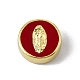 Emaille-Perlen aus echtem 18 Karat vergoldetem Messing KK-A170-02G-01-1